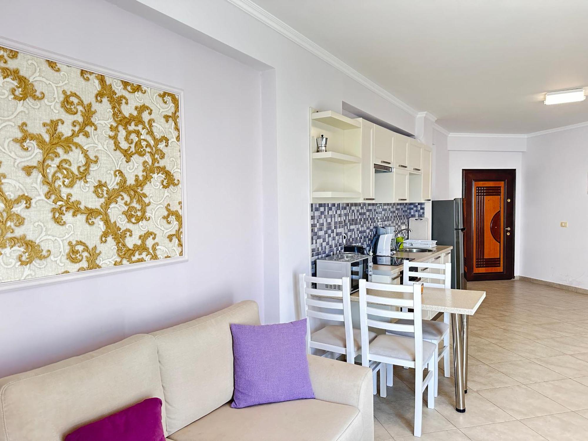 Violet Sea View Apartment Sarande Bagian luar foto