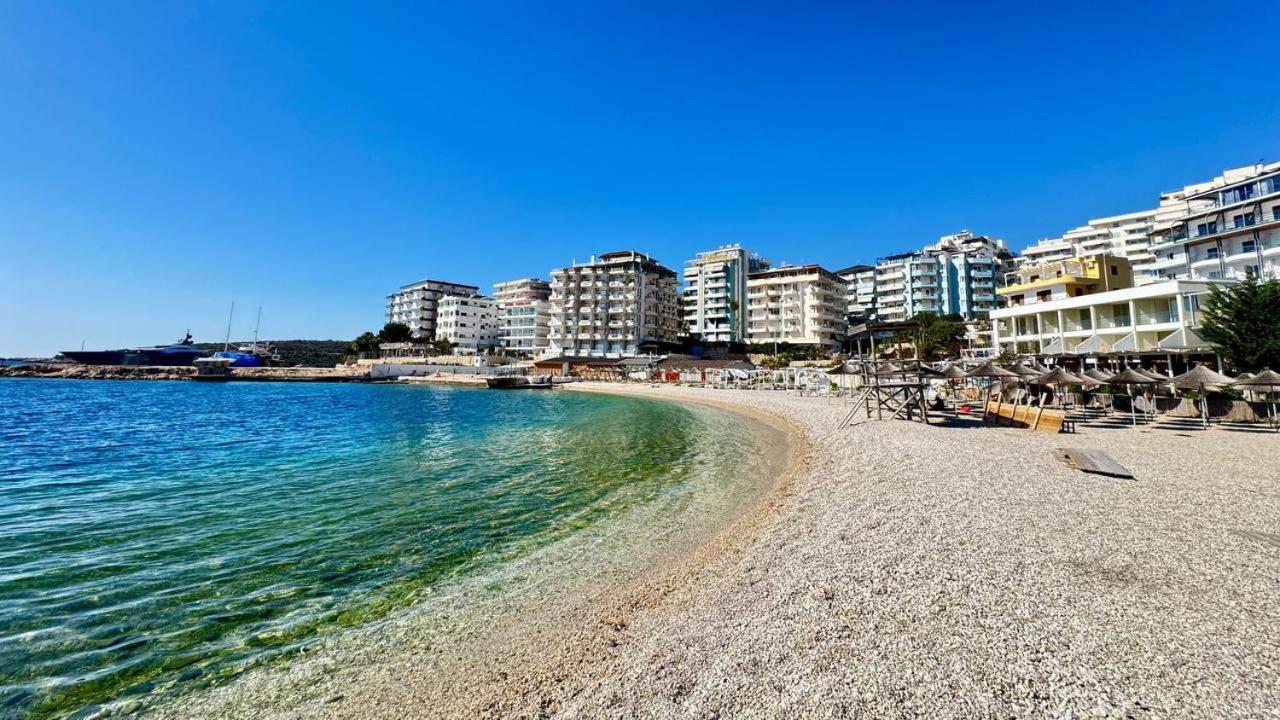 Violet Sea View Apartment Sarande Bagian luar foto