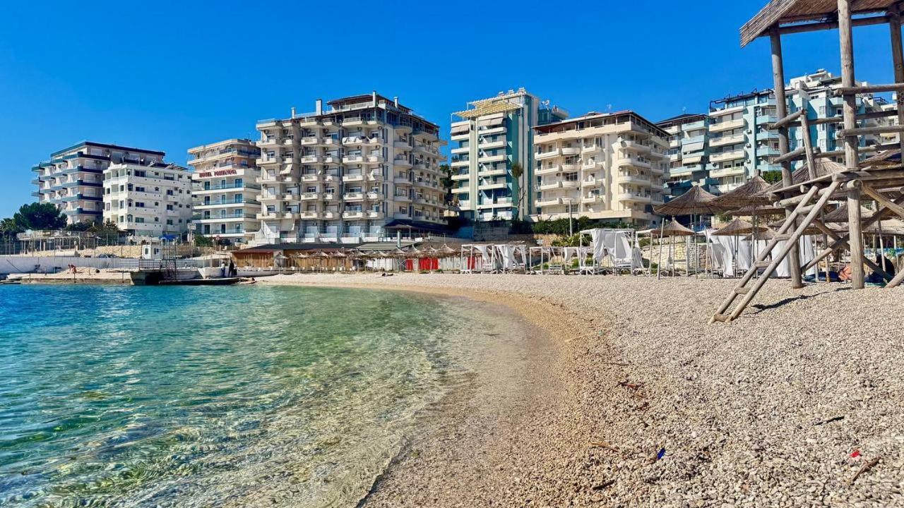 Violet Sea View Apartment Sarande Bagian luar foto